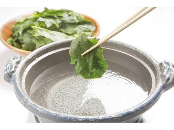 【朝食バイキング/例】ほうれん草のしゃぶしゃぶ