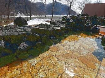 湯宿　くったり温泉レイク・イン／【露天風呂】冬ならではの雪景色や星空を眺めながらの露天風呂はまた格別！