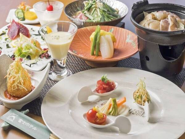 【和洋創作膳/例】料理長のユニークなアイデアが光るお料理を味わえる