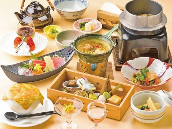 【夕食/例】季節感あふれる一品出しの和会席
