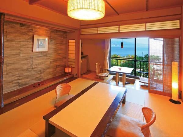 【2・3階客室/例】大成館のスタンダードな客室タイプ。海を一望できるモダンな和室