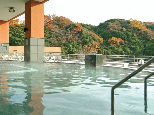 [森林の湯(秋)/例] 大自然に包まれた露天風呂で多種多様な湯船を湯巡り三昧！