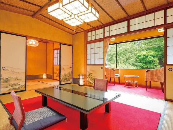 【和室10+4.5畳】客室一例：純和風の客室です