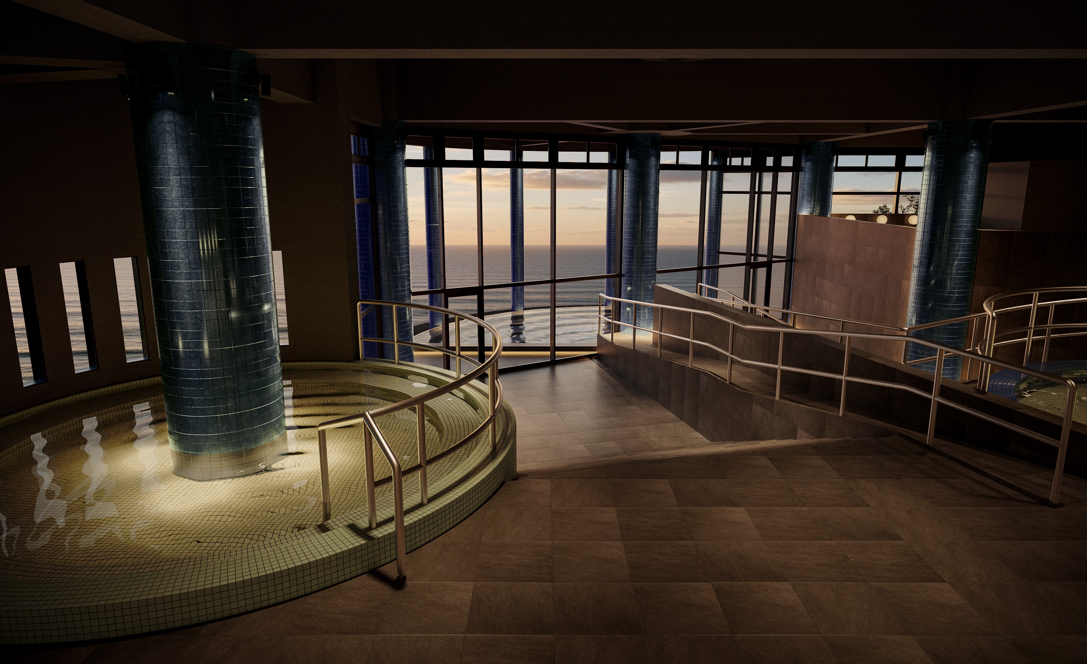 開放感あふれる広々とした大浴場で、心も体もリフレッシュ