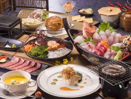 源泉かけ流しの小さなお宿”あゆの風”の「【海の幸グレードアップ