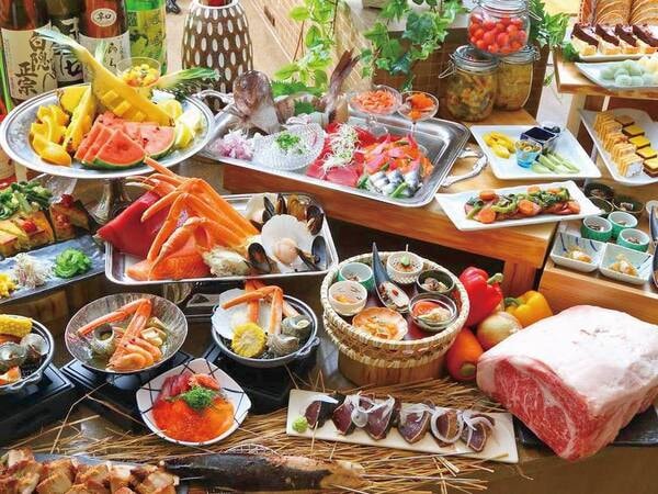 【和洋ビュッフェ/例】大人気の品数約80種類の夕食ビュッフェ ♪デザートも食べ放題※写真はイメージ