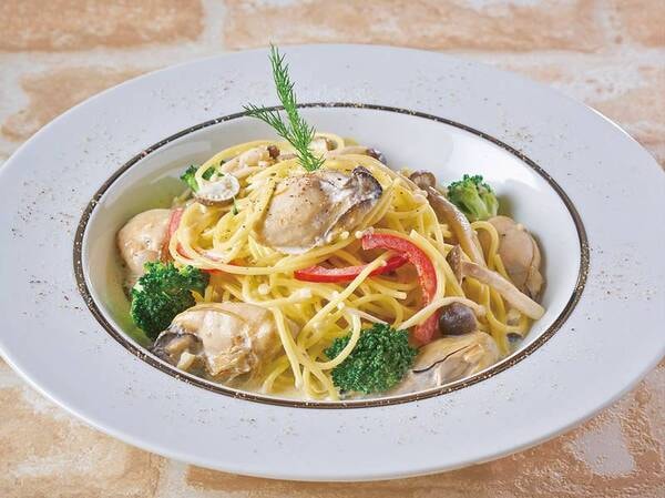【9/1~11/30秋のこだわりグルメバイキング】牡蠣ときのこのクリームパスタ※イメージ