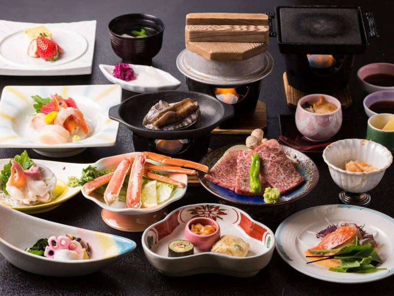 南三陸 ホテル観洋の「【最高級A5ランク！☆極上☆仙台牛と鮑（あわび