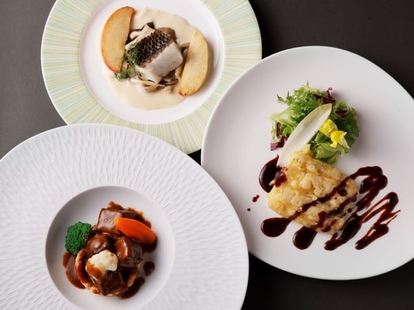 【洋食コース「メレーズ」/2026年9月～11月の例】料理長が腕を振るう、旬の食材を活かしたフレンチコースを堪能