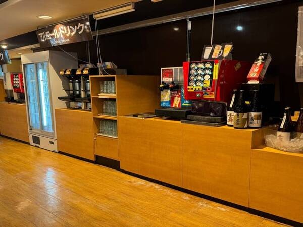 【夕食バイキング/例】「アルコール飲み放題」は毎日開催中。生ビールも飲み放題です。ソフトドリンクも飲み放題!