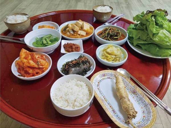 【夕食/例】韓国の家庭料理