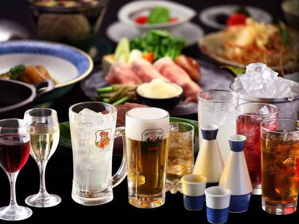 【アルコール飲み放題付！バイキング/例】アルコール類（ビール・焼酎・日本酒など）90分飲み放題が、期間限定で500円増でOK！