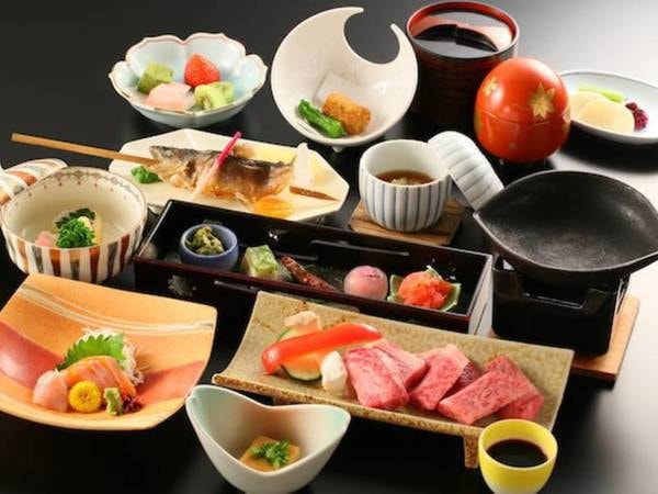 【信州産サーロインステーキ付プラン/例】長野県産のサーロインステーキと地場食材を楽しめます