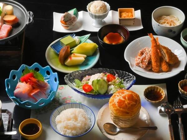 お子さま（小学校１年生～６年生）用のご夕食。彩り豊かにご提供します♪