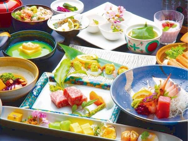 【最高等級能登牛サーロイン会席】料理一例