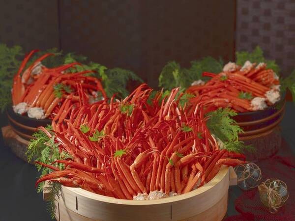 カニづくしバイキング_紅ズワイガニ大せいろ蒸し/例