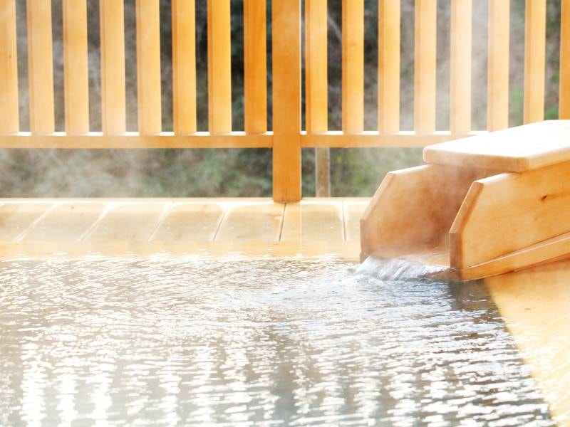 【白鷺の湯】源泉かけ流しの湯を楽しむ