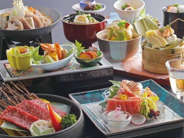 【夕食】会席料理「兼六」※写真は2022年10月から2023年3月までのイメージ