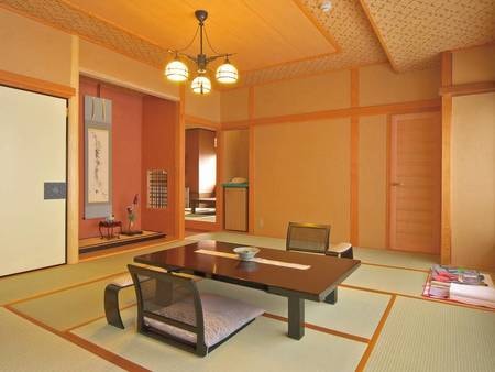 【客室/例】月見台付の角部屋。昼間は箱根外輪山を眺める