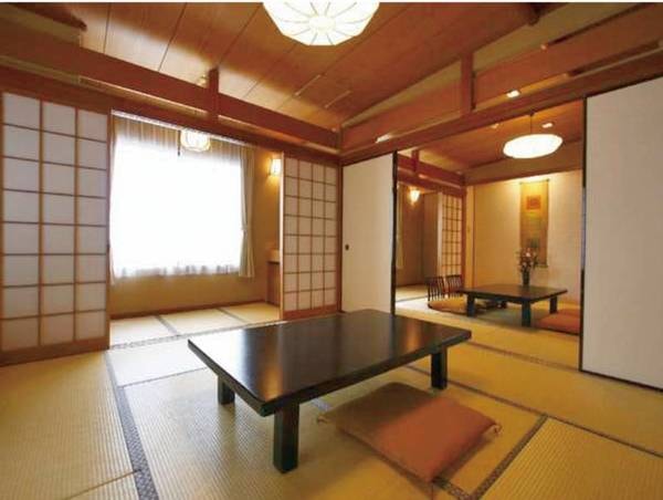 【16畳和室「集-TSUDOI」/例】8畳+8畳の広いお部屋で、ご家族やグループ様に人気