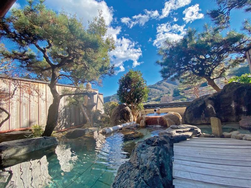 【露天風呂】名湯湯河原温泉をたっぷり堪能