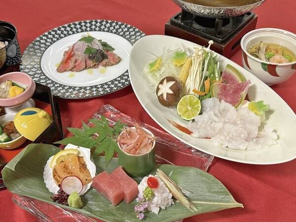 芦ノ湖会席/例 料理長が厳選した産地などにこだわり抜いた最上級の会席料理