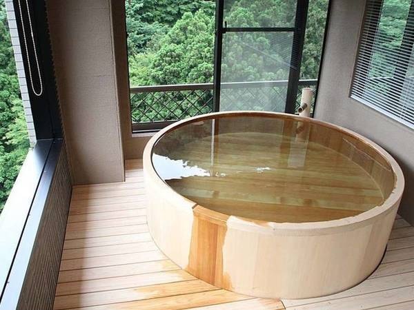 【半露天檜風呂スペシャルスイート禁煙 /例】いつでも何度でも入れるお部屋の檜風呂