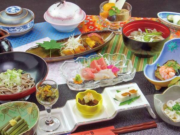 【黒毛和牛陶板焼付】旬の会席プラン一例