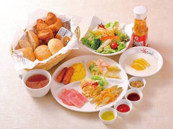 【おいしくて健康なしっかりとした朝食/洋食一例】
