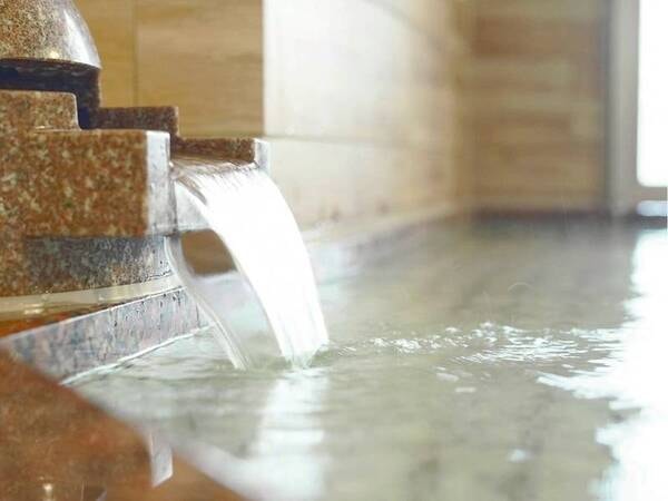 天然温泉に癒される