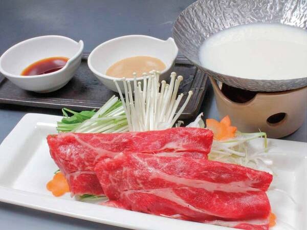 栃木牛肉料理選択プラン(しゃぶしゃぶ)/一例