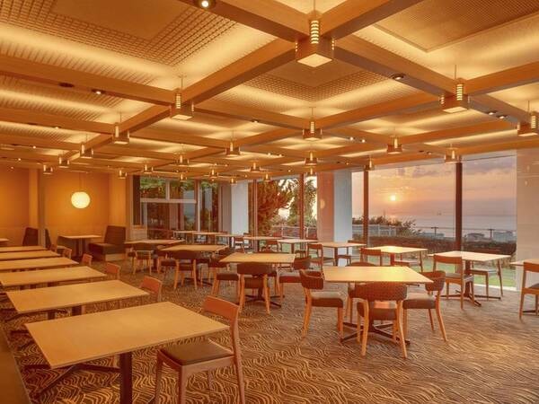 レストランからの夕日イメージ