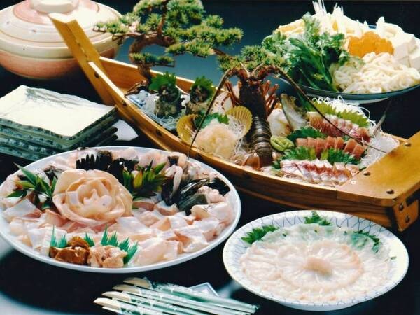 クエ鍋プラン（豪華海老付）/一例