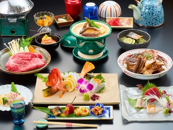 【旬彩会席/2026年10月～　秋・冬の写真一例】※姿づくりは2名様盛です