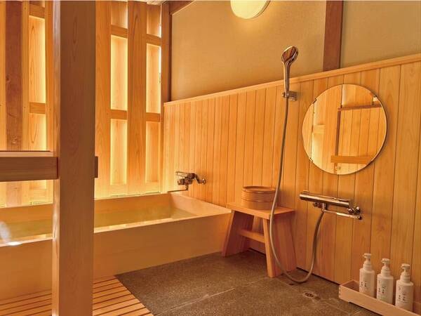 【客室風呂/例】半露天風呂付き特別室