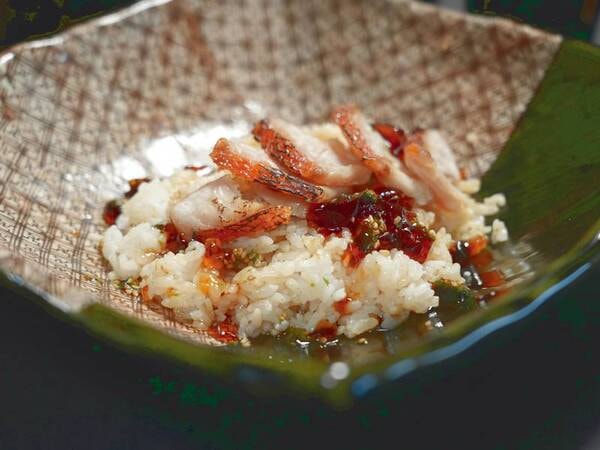 金目鯛の赤酢ご飯/例