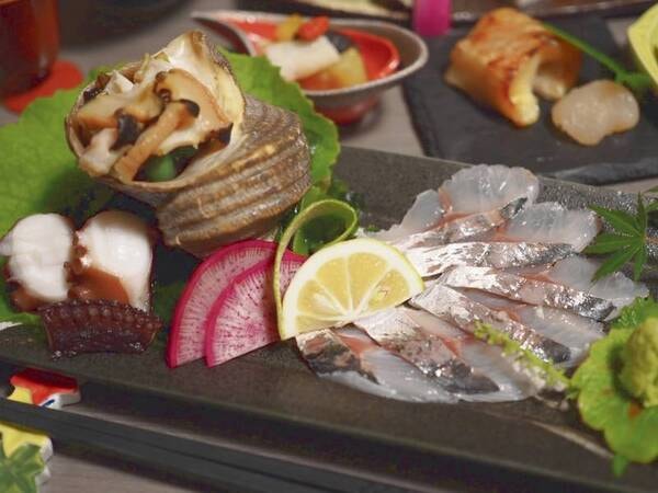 本日の地魚刺盛＆奥豊後豚の木蓮鍋を味わうプラン/一例