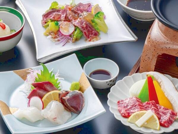 【華コース(25年4～6月)/例】【グルメコース】おおいた和牛陶板焼を味わう&絶景の客室とインフィニティ露天風呂の1泊2食プラン