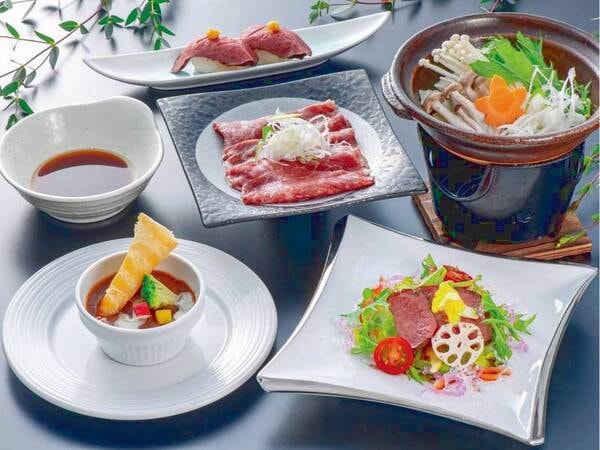 【雅コース(25年1~3月)/例】グルメ企画【おおいた和牛ざんまい!】肉づくしのコース料理+和洋中ビュッフェの1泊2食プラン