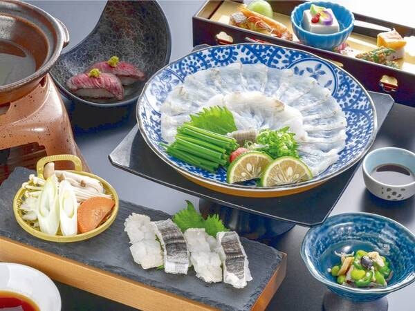 【雅コース(25年7～9月)/例】かぼすヒラメ・鱧・おおいた和牛【3大味覚グルメコース】オーシャンフロントの絶景を堪能！1泊2食プラン