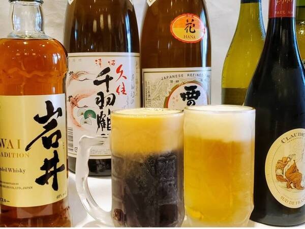 【夕食/例】種類豊富な飲み放題付き