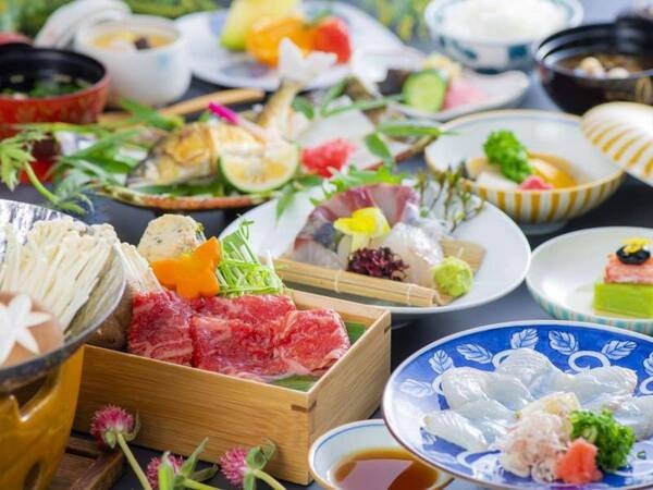 【基本会席/例】「関もの」のお造りと豊後牛がメイン