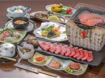 湯平温泉 旅館都屋/豊後牛炭火焼き&黒豚しゃぶしゃぶ