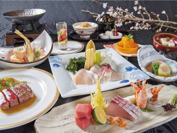 【基本料理/例】伊予の食材を中心とした旬菜を、料理長が丁寧に手をかけ仕上げた至極の献立