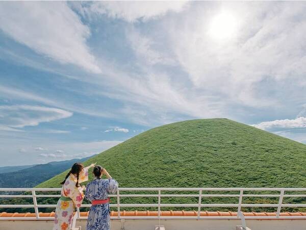 大室山を望む、ここならではの絶景！