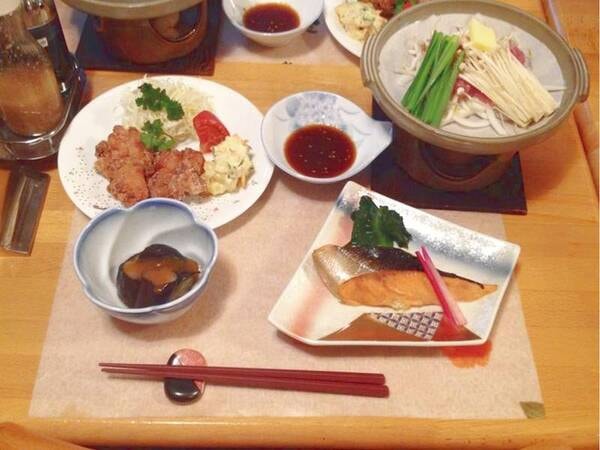 自家栽培のお野菜を使用した季節の和食/一例
