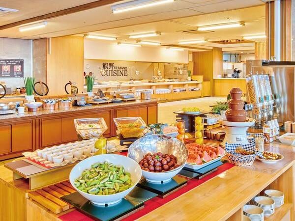 【夕食バイキング/例】熊野の海と山の幸を使ったお料理をご用意