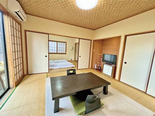 【しぐれ客室/例】全室離れで専用半露天風呂付き。清潔件に溢れた広々14畳和室