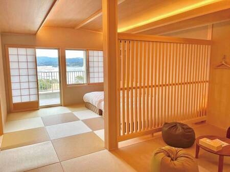 【客室】セミスイートルーム和室（半露天風呂付）/例
