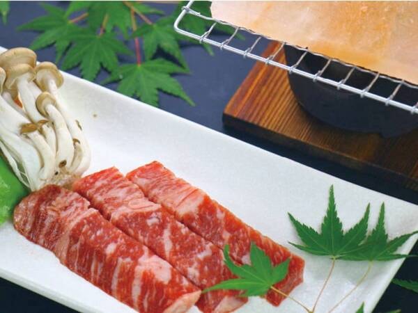 宮崎県産牛「ひなた牛」岩塩プレート/例